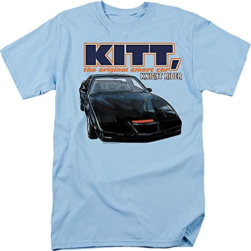 KITT, The Original Smart Car - Knight Rider Adult T-Shirt, X-Large Blue