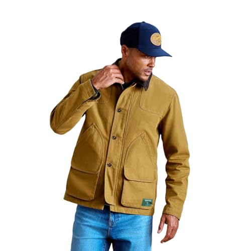 Orvis Heritage Field Coat for Men - Classic Waxed Mens Field Jacket with Pockets, Zip Front, Button-Closed Storm Flap
