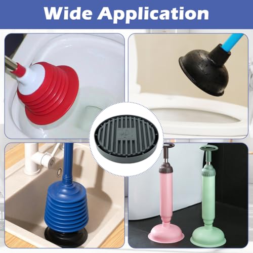 Image of 2 Pcs Plunger Trays, Air Drying Mat for Toilet Plunger, Catches Drips and Dries Quickly, Toilet Plunger Organizer Mat, Toilet Plunger Holder Only
