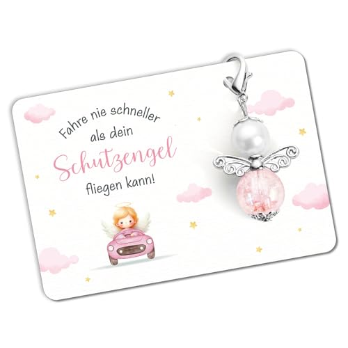 BOOMTOP Schlüsselanhänger Schutzengel Führerschein Bestanden Geschenk Auto Glücksbringer Engel Anhänger Fahre nie schneller als dein Schutzengel fliegen kann Fahr Vorsichtig Geschenke für Frau Mann BOOMTOP Schlüsselanhänger Schutzengel Führerschein Bestanden Geschenk Auto Glücksbringer Engel Anhänger Fahre nie schneller als dein Schutzengel fliegen kann Fahr Vorsichtig Geschenke für Frau Mann