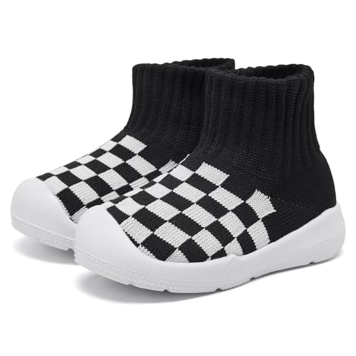 Image of MORENDL Toddler Sock Shoes Baby Walking Shoes Infant Slippers Boys & Girls Non-Slip Sneakers
