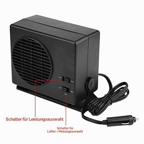 Auto Heizungs Kühlventilator, 300 W Tragbarer Auto Heizungen Defroster Fenster Winter Schnellheizung Windschutzscheibe Frost Entfernen Geräuscharm