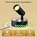 Spot Light Indoor with Remote, 5500mAh Rechargeable Battery Plant Spotlight, 350° Rotate Uplights Indoor with 3 Colors & Dimmable, Uplighting with Timer for Plants Picture Artwork Accent Closet