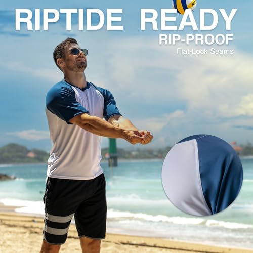 Image of Kanu Surf Men's CB Rashguard UPF 50+ Swim Tee