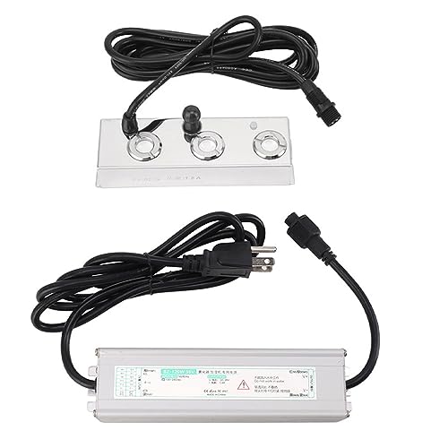 Mist Maker Fogger, 3 Ultrasonic Mist Maker, Stainless Steel Fog Machine Ultrasonic Pond Fogger for Water Fountain Pond Atomizer Humidifier, Halloween