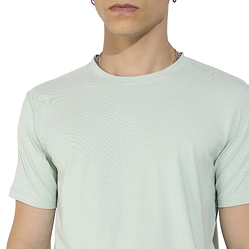 Image of CAHOOT Men's Basic Regular Fit T-Shirt for Casual Wear | Crewneck | Short Sleeve | Pull On Closure | Cotton T-Shirt Crafted with Comfort Fit for Everyday Wear