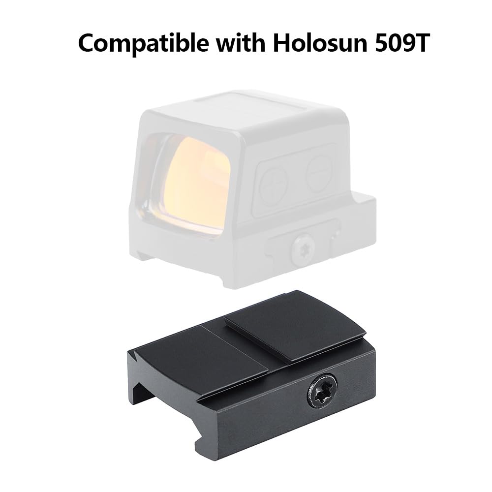 ohhunt Picatinny Mount Plate Optic Adapter Mount Compatible with Holosun 509T