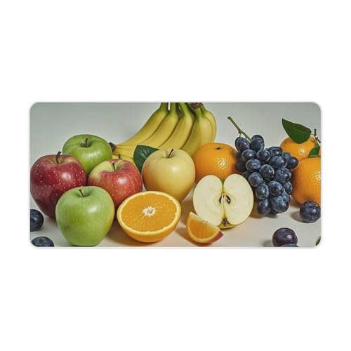 Protector de escritorio Fruits Desk Pad grande blanco miniatura 1