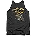 Trevco Batman-Bat Signal - Adult Tank Top - Charcoal44; 2X