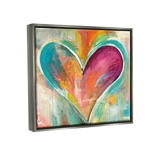 Lienzo de corazón abstracto colorido Kami Lerner para decorar el dormitorio 3