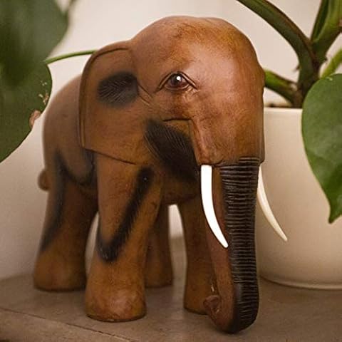 HomeZone Weatherproof Wooden African Elephant Statue Cover