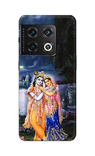Image of Printed Hard Back Cover Case for OnePlus 10 Pro 5G Back Cover (Radha Krishna) -1803