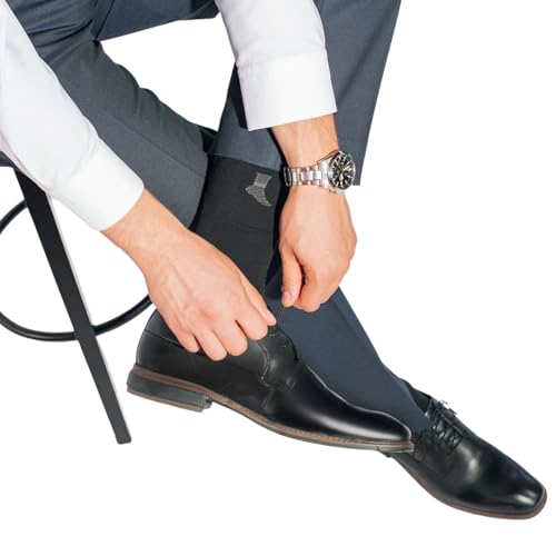 Nahaufnahme des rutschfesten Silikon-Mikroprofils an der Sohle der Zeneri Socken