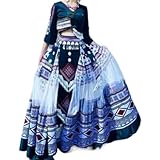 LIXINGHEITANG Chinese Miao Female Dance Costume Zhuang Tujia People s1 Green8 M