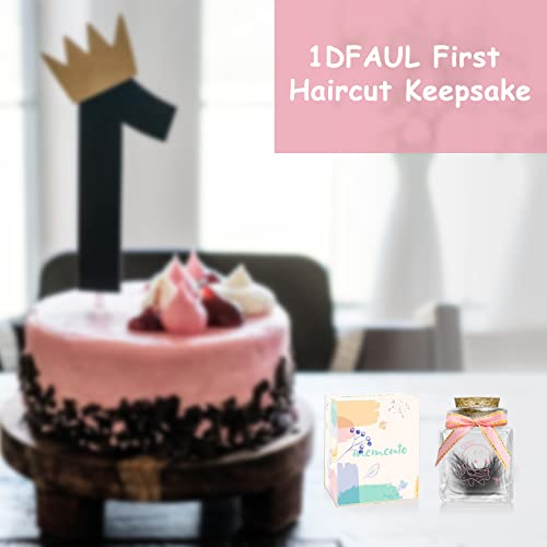 1DFAUL First Haircut Keepsake, Baby First Curl Keepsake Box for Memory