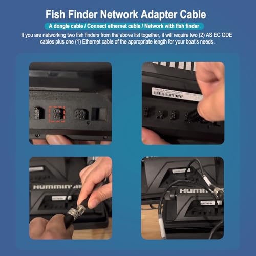 Image of 720074-12 AS EC QDE 12 Ethernet Adapter Cable Fits for Helix 7, Helix 8, Helix 9, Helix 10, Helix 12 and Helix 15 Fish Finders