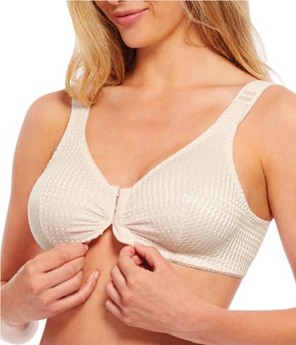 Carole Martin Wirefree Front Closure Bra for Women with Adjustable Straps