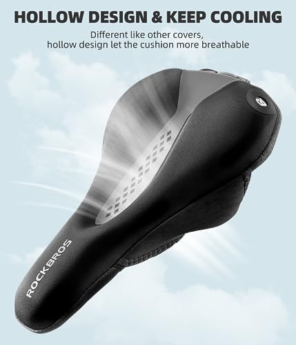 ROCKBROS Rechargeable Gel Bike Seat Cover with Rear Lights - Image 4