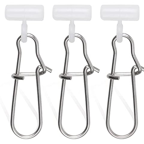 SILANON Fishing Sinker Sliders for Braided Line Heavy Duty Fish Line Sinker Slide with Safety Snap for Saltwater Fishing Tackle Cover
