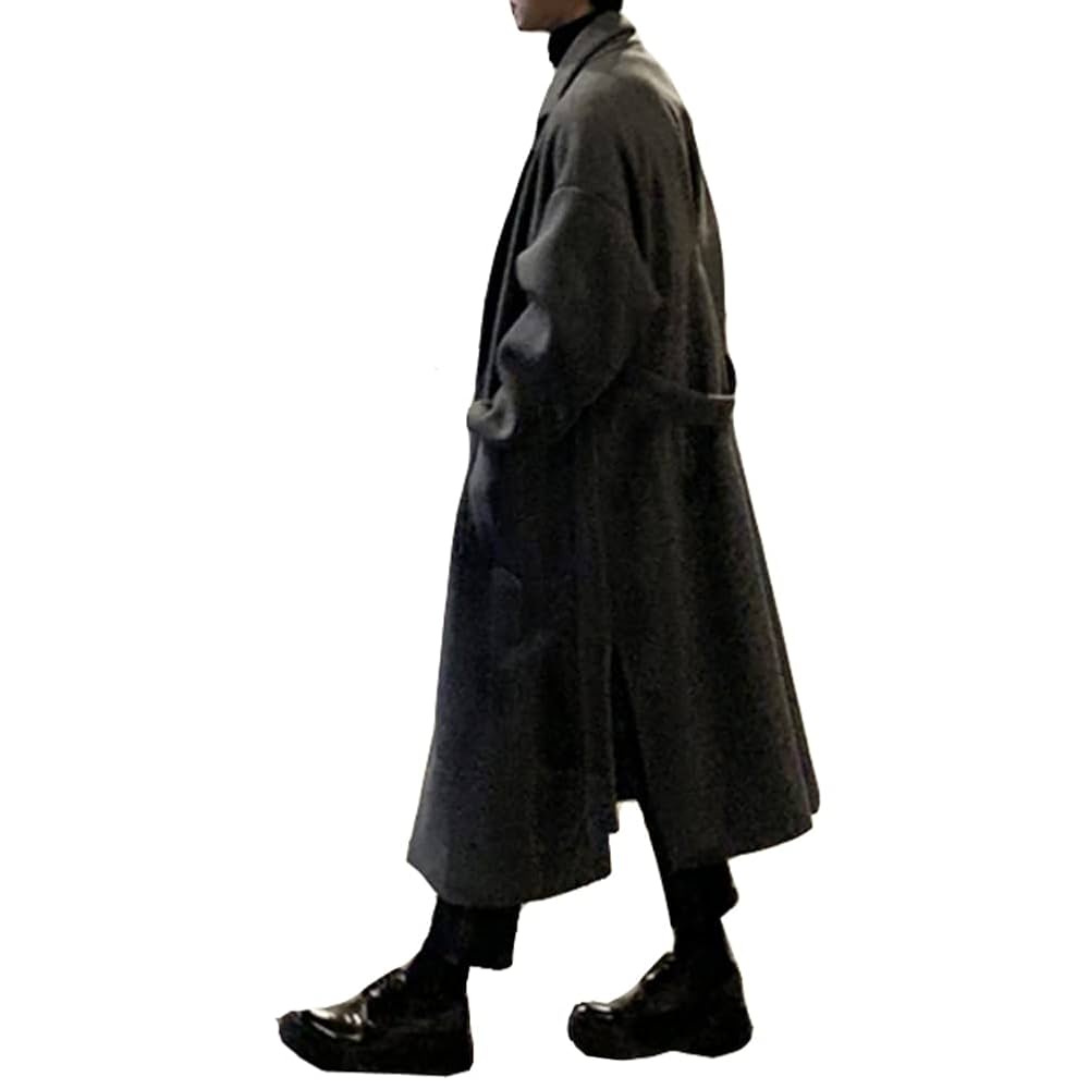 Amazon.co.jp: 超ロングコート メンズ ロング丈 冬チェスター