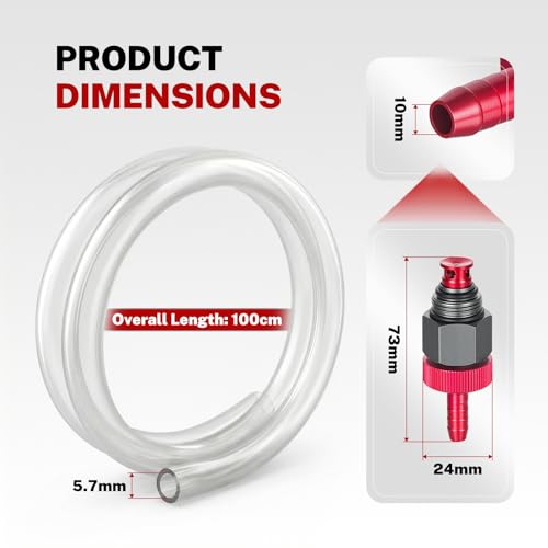 BILITOOLS Oil Filter Drain Tool Release Hose Tube Pipe Compatible with Toyota, Lexus, Scion 2.0L - 5.7L Engines with Cartridge Style Filter System - Thumbnail 3