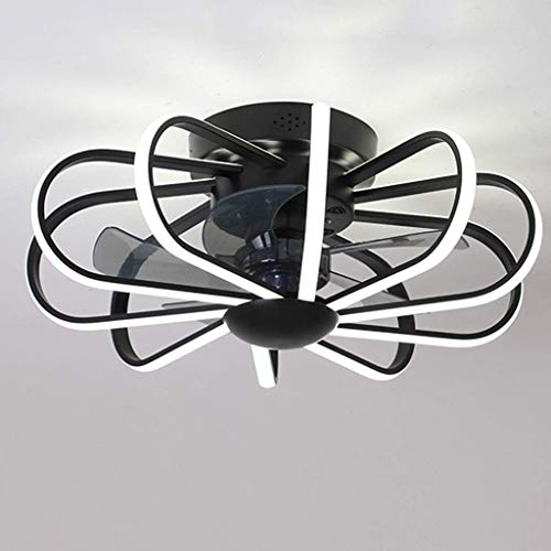 Best LED Ceiling Fan with Lighting Remote Control 96W Fan Ceiling Lamp Dimmable Silent Adjustable Wind Speed Modern Fan Ceiling Light for Bedroom Living Room Dining Room Fan Chandelier (Pink)/Product Code: