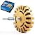 S SATC Eraser Wheel 4 Inch Decal Remover Eraser Wheel 1 Pack with Adapter Rubber Eraser Wheel for Drill Removing Decals Adhesives Pinstriping Stickers