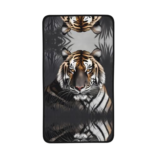 WZYCWB Tiger at Rest Printed Quick-Drying Towel - 16x28 inch Absorbent Sports Towel, Suitable for Travel, Gym, Outdoor Camping, etc.