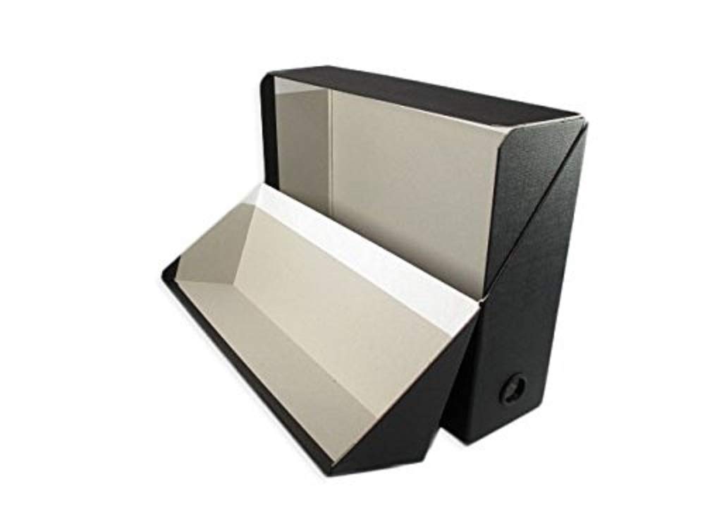 Leitz Esselte Adine Canvas Look Box File Dos 90mm Black