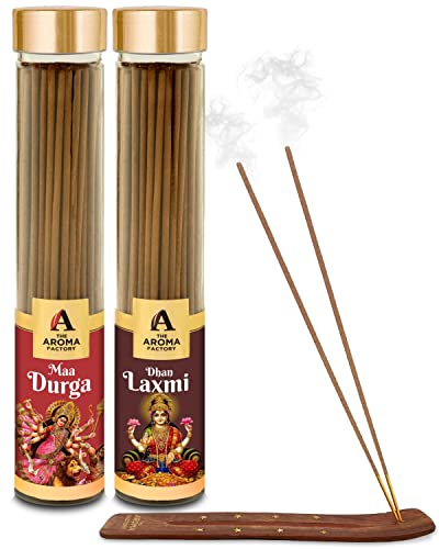 The Aroma Factory Maa Durga & Dhan Lakshmi Agarbatti for Pooja, L...