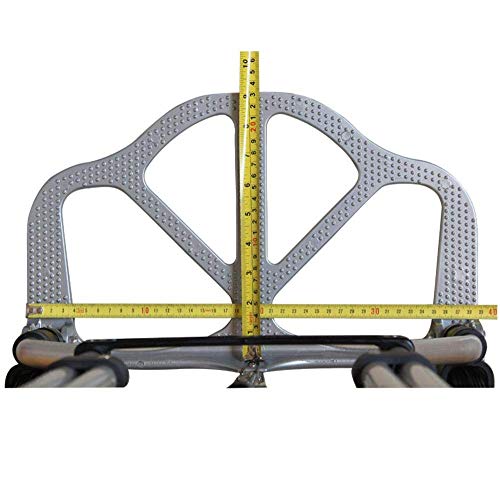 Carretilla plegable multiusos de acero con ruedas antideslizantes miniatura 4