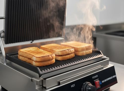 Image of HG Premium Commercial Sandwich Griller 2200 watts