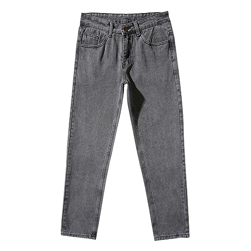 Mens Baggy Jeans Y2K Casual Classic Vintage Straight Leg Denim Pants Wide Leg Hip Hop Solid Color Trousers Streetwear2