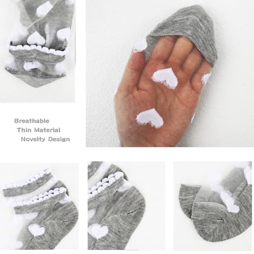 Image of Benefeet Sox Sheer Socks for Women Girls Mesh Ankle Socks Transparent Mesh Lace Sock Cute Thin Nylon See Through Sock
