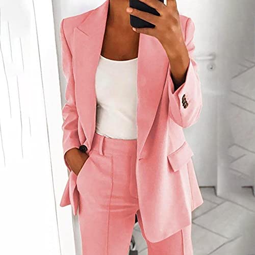 Women's Blazer Business Casual Long Sleeve Suit Blazers Open Front Work Office Cardigan Jackets Trendy2