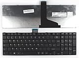 Facile à monter Power4Laptops Royaume-Uni Noir Cadre Noir Brillant Windows 8 Clavier pour Ordinateur Portable (PC) de Remplacement Compatible avec Toshiba MP-11B56GB-528W