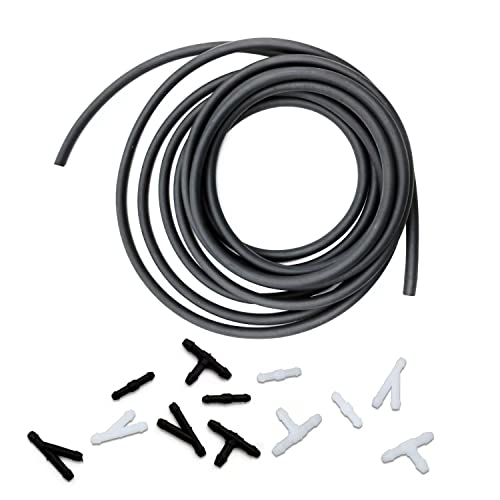 Windshield Washer Hose Kit, 4 Meter Washer Fluid Hose with 12 Pcs…
