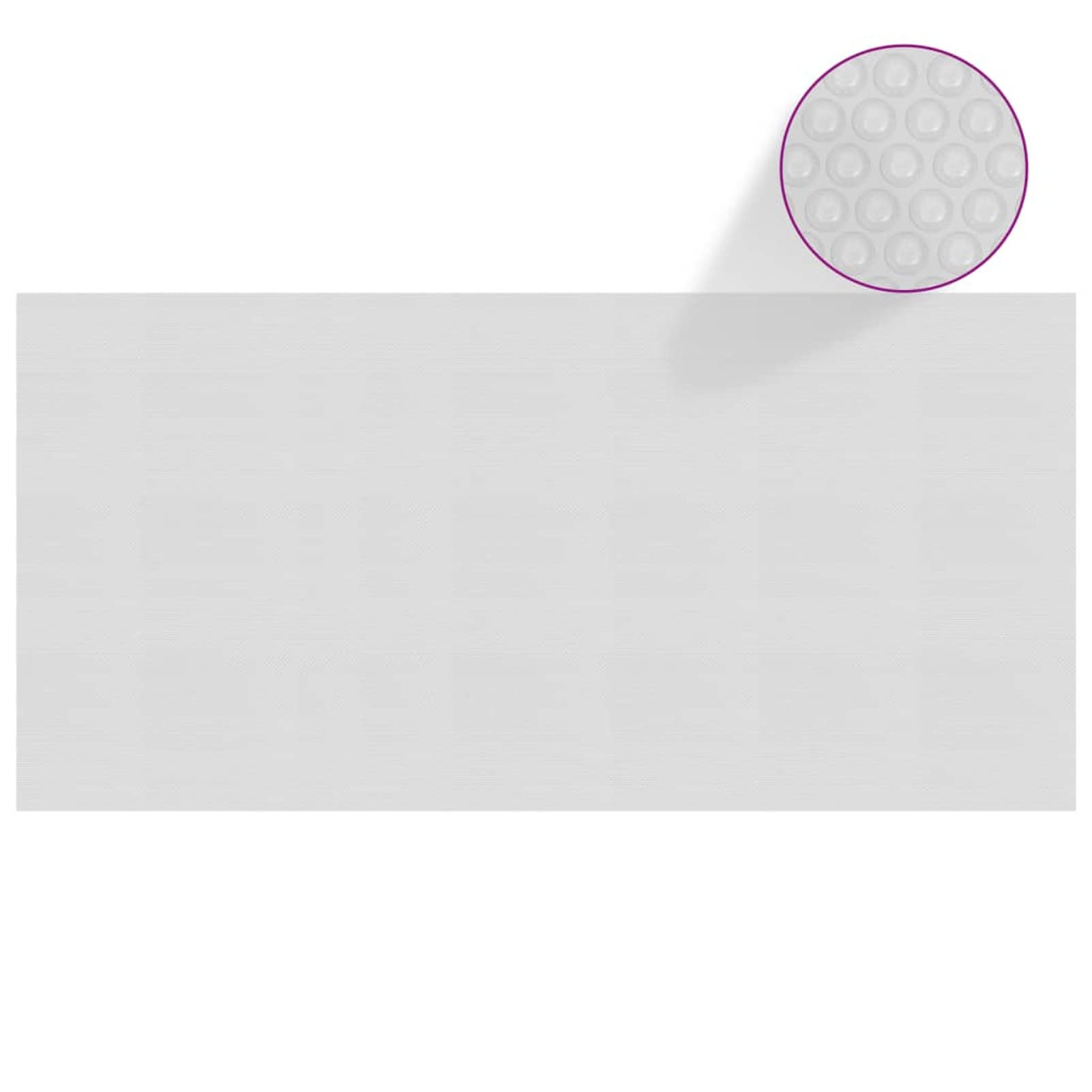 Tidyard Catherinol Film Solaire de Piscine Flottant Couverture Solaire de Piscine Bâche à Bulles de Pro Film Solaire de Piscine Flottant PE 450x220 cm Gris