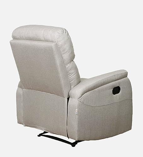 Image of Torque - Niccolo 1 Seater Fabric Manual Recliner | Recliner Sofa /Chair for Living Room, Bedroom, Office (Light Grey) | 1 Year Warranty