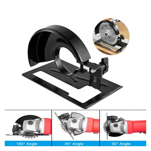 Soporte de amoladora angular en acero para base de corte de madera 3