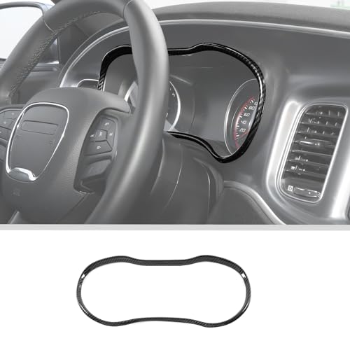 Voodonala for Charger ABS Carbon Fiber Center Consoles Dash Board Trim for 2015-2023+ Dodge Charger Accessories, 1pc