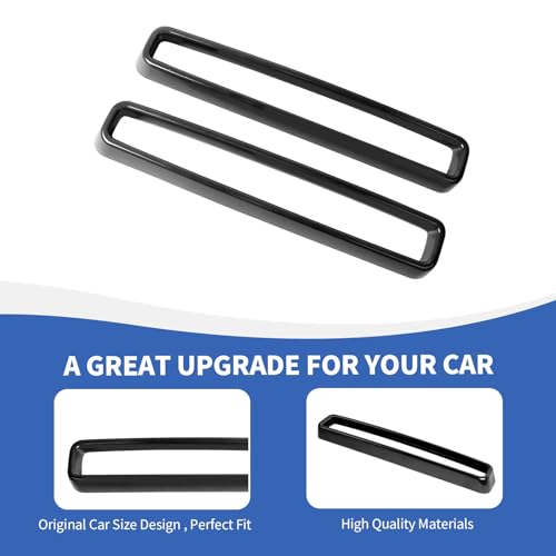 Image of RAZPOY Front Grille Inserts Grill Guard Compatible with 2015-2023 Dodge Challenger Exterior Accessories, Black