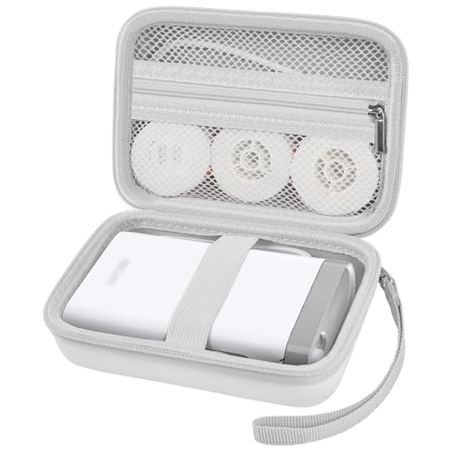 Image of Comecase Hard Shell Label Maker Case for Nelko P21, for Phomemo D30, for JADENS D11, for NIIMBOT D11 - Organizer for Home, Office & Crafts, Holds Printer + 6 Tape Rolls (Case Only)