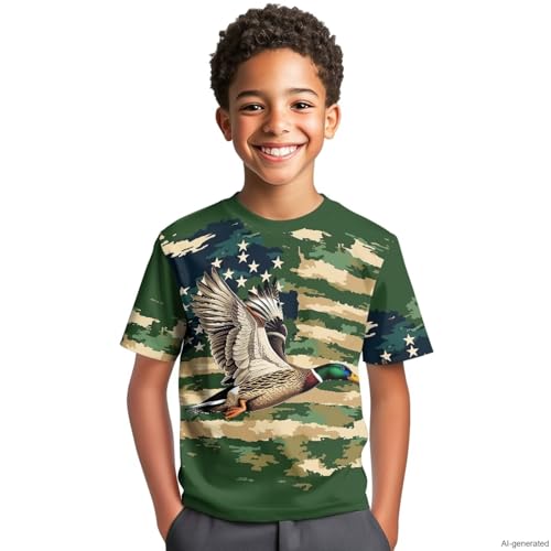 Image of WELLFLYHOM Kids Tshirts Girls Boys Short Sleeve Crewneck Tees Shirts Casual Sport Pullover Tops Size 3-16 Years