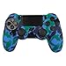 Produktbild OcioDual Silikon Schutz Hülle Kompatibel mit PS4/Slim/PRO Camo Blau Controller Cover Skin Case Protector Anti-Rutsch Gummi
