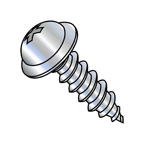 Tornillo autorroscante Phillips cabeza redonda 1/4-14X1 zinc pack 2500