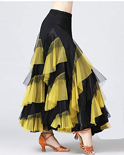 YAOTT Donna Danza Latino Gonna Lunga Flamenco