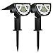 Luci Solari Esterno, omitium 43 LED Lampade Solari da Giardino IP65 Impermeable 120°Regolabile Faretti Solari Esterno per Piscina, Cortile, Vialetto, Patio, Alberi -2 Pezzi