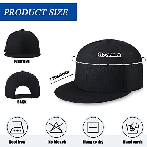 Blank Baseball Cap Bulk Classic Snapback Hat Adjustable Back Strap Sublimation Hats Plain Unisex Trucker Hat Hip Hop Hat (36 Pack) #TOP1