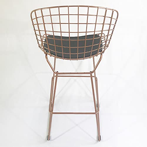 Kit 2 Banquetas BERTÓIA cobre assento preto altura 60cm - Poltronas do Sul